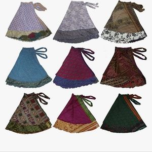3 pack wrap skirts- NWOT